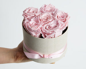 6 Pink Infinity Preserved Roses