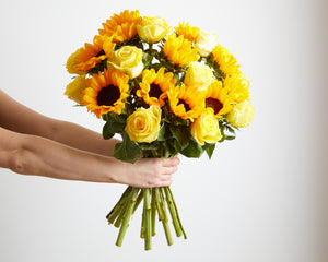 10 Rose & Sunflowers