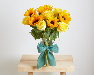 5 Rose & Sunflowers