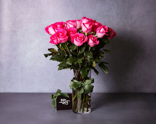Long Stemmed Pink Roses