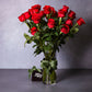 long stemmed red roses