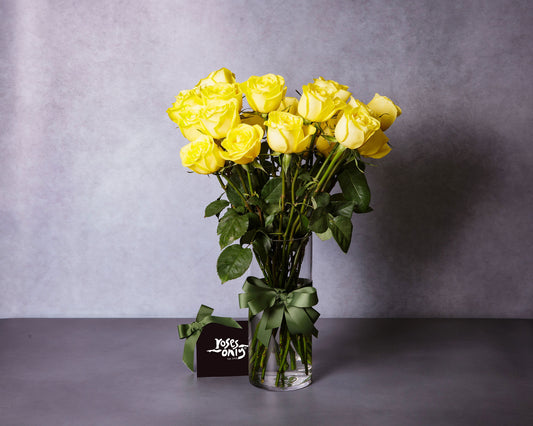 Long Stemmed Yellow Roses