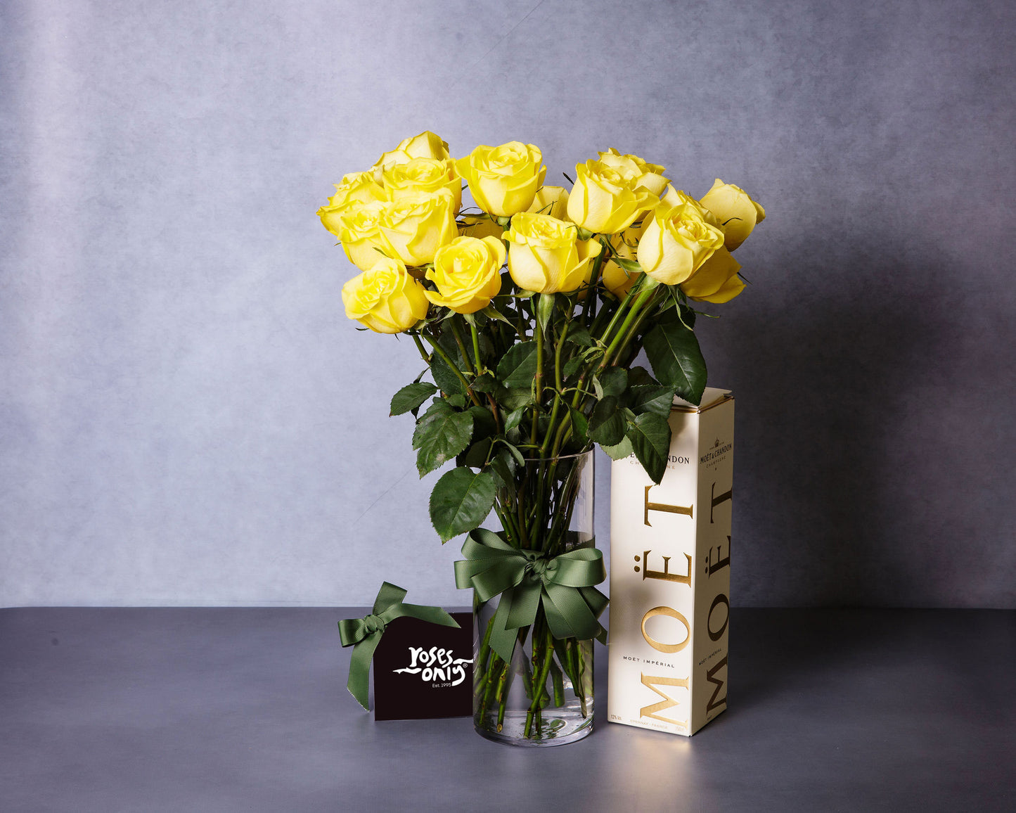 Yellow Roses & Champagne