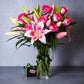 Pink Lilies & Pink Roses