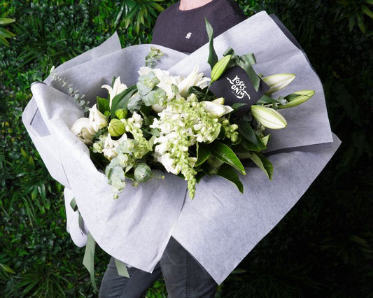 White & Green Elegance Bouquet
