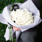 White Magnificent Rose Bouquet