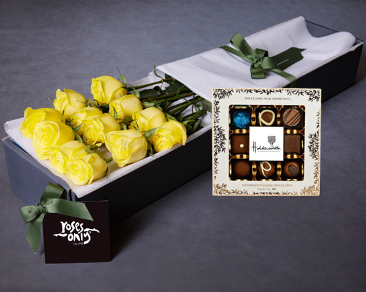 Yellow Roses & Chocolate