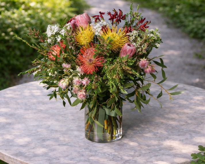 wildflowers arrangement in vase