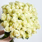 Long Stemmed White Roses
