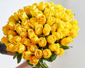 100 Yellow Roses