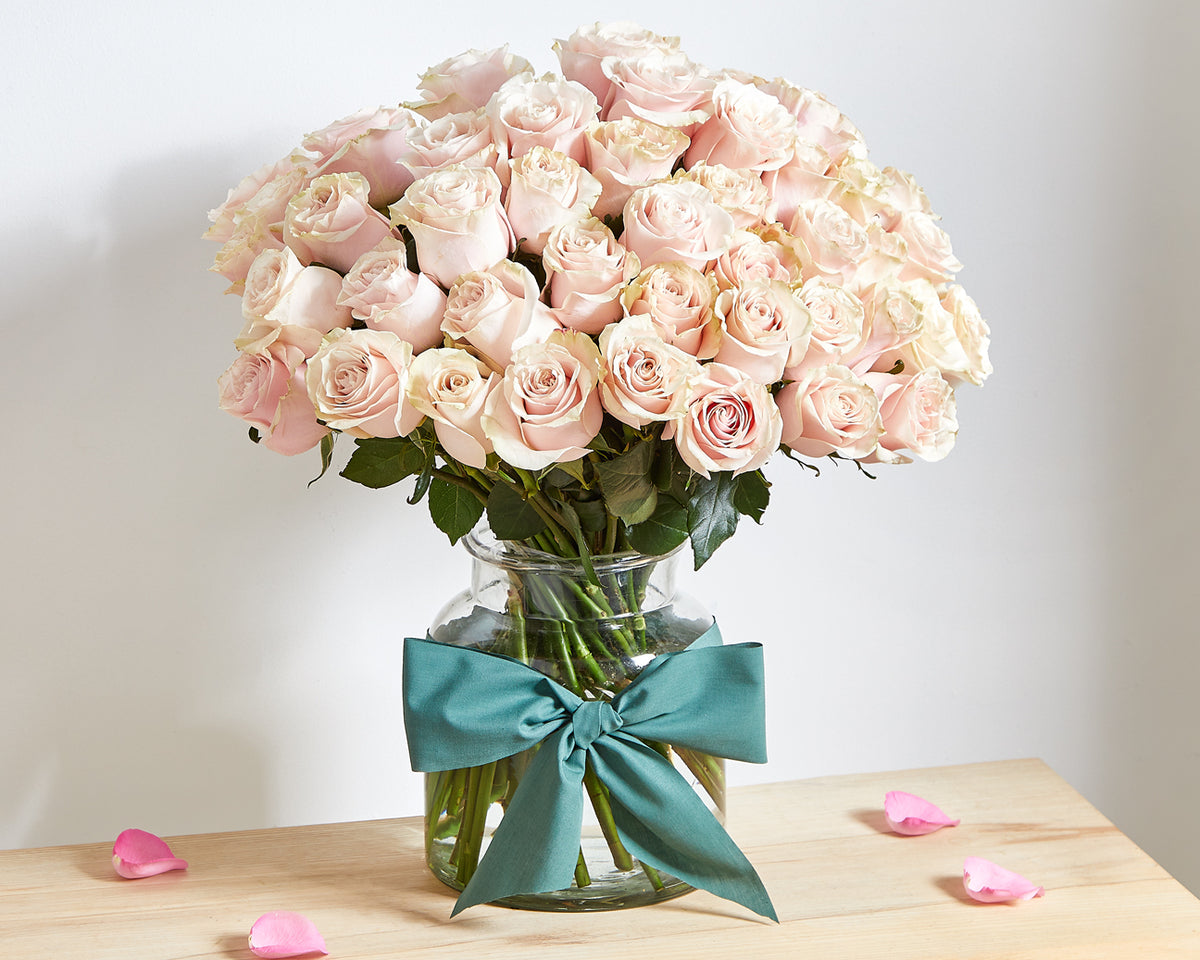 50 Pink Roses Roses Only UK