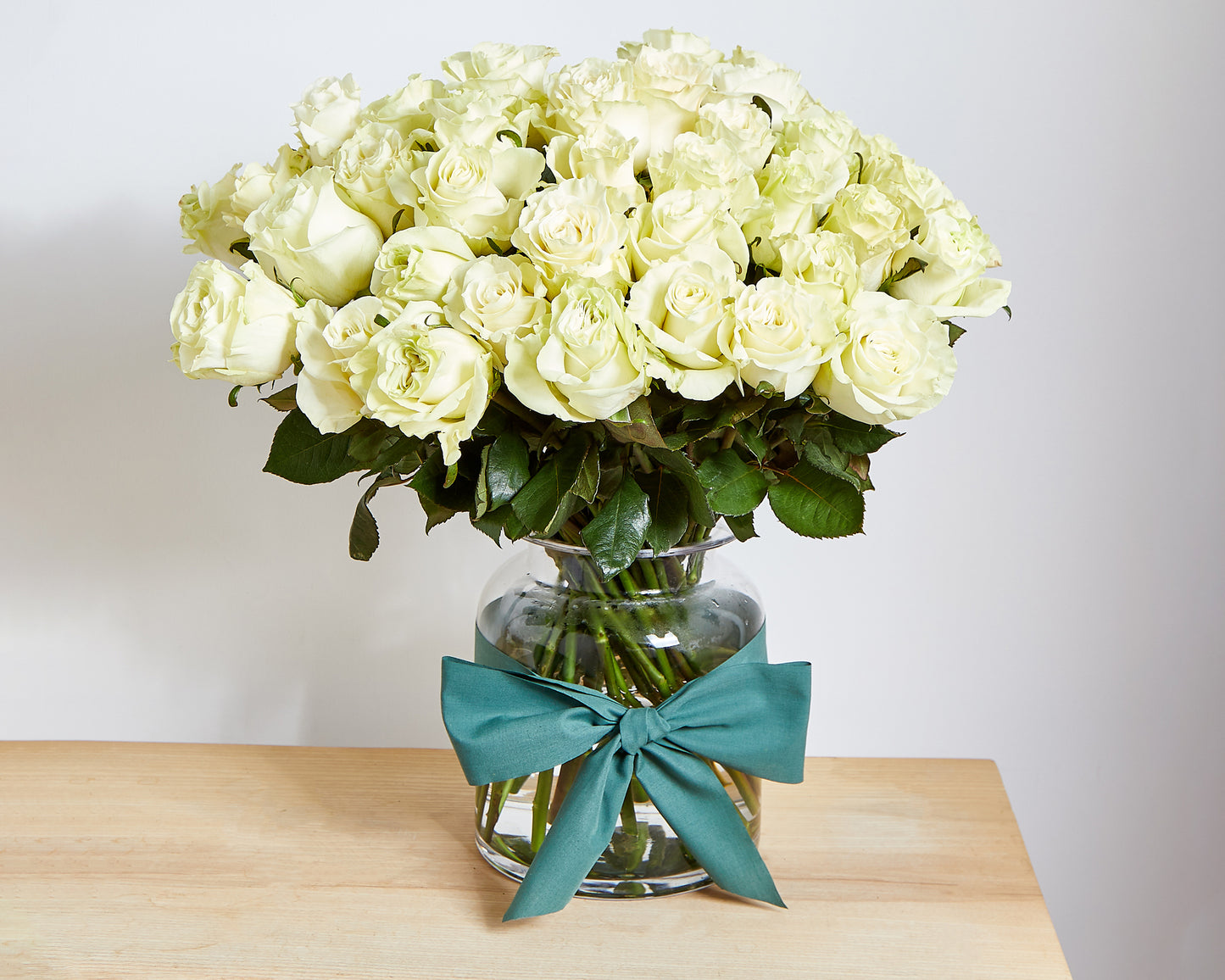 Long Stemmed White Roses